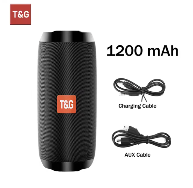 Bluetooth Speaker T&G TG117 Portable TWS Sound Box Waterproof Loudspeaker Outdoor Stereo Surround Speakers Support TF FM Radio